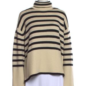 Totême Signature Stripe Turtleneck Sweater